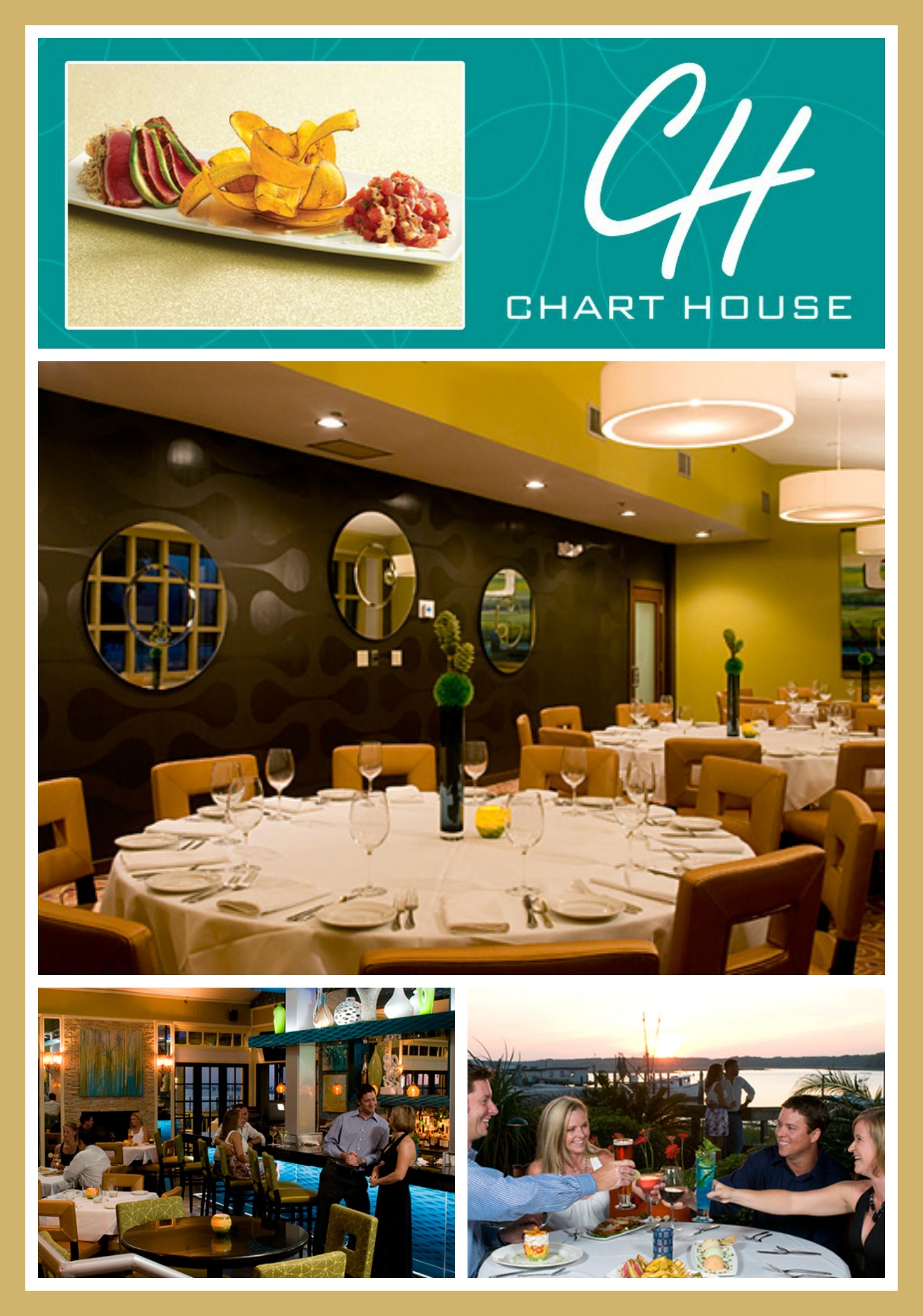 HIlton Head Rehearsal Dinner Locations Chart House Restaurant