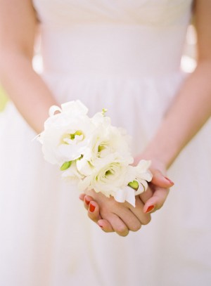 bridal corsage, wrist corsage, flower alternative